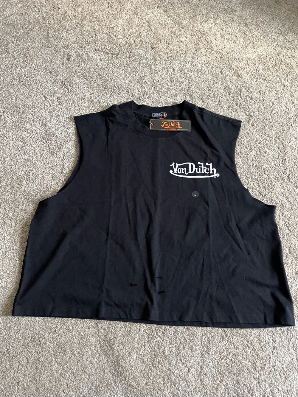 Von Dutch Originals black muscle tank